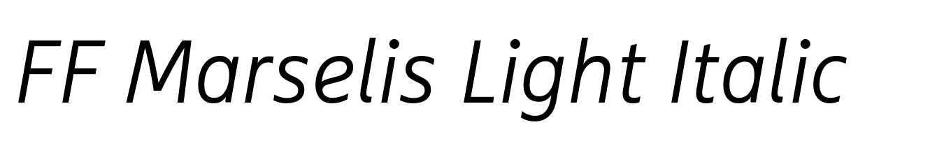 FF Marselis Light Italic